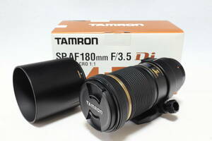 【美品】 TAMRON タムロン SP AF 180mm F3.5 Di LD [IF] MACRO1:1 マクロレンズ（キャノンEFマウント） + C P.Lフィルター付属
