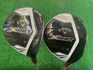 エックス ホット 5W[19] /7W[21] 2本セット 純正カーボン (S) キャロウェイ Xhot x hot callaway ■*MP@1*V*087