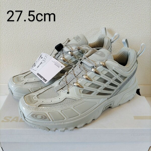 27.5㎝ 新品 MM6 × SALOMON ACS PRO ゴーストグレー シルバー メタリック エムエム6 メゾンマルジェラ サロモン 人気 灰色