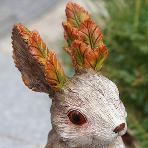 ガーデンオーナメント 木の精霊 ウサギさん ガーデニング オブジェの画像5