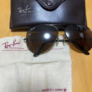 80s USA製 オリジナル ボシュロム製 レイバン AVIATOR B-15 ドライビング用 ヴィンテージ サングラス  B&L RayBan USA の画像1