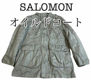 SALOMON サロモン　y2k オイルド　コート　男女兼用　S 撥水　流行り　 バブアー Barbour ジャケット　アーカイブ