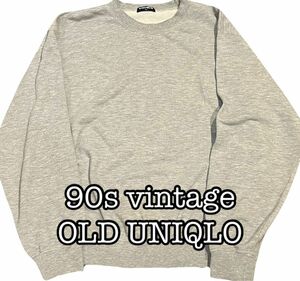 OLD UNIQLO 90s ビンテージ　y2k TEC スウェット　L レア トレーナー　ユニクロ　流行り　archive 