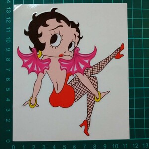 ヴィンテージ　レトロ　betty ベティー　海外アニメ　ステッカー 転写シール