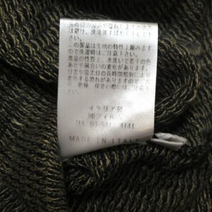 美品 Settefili Cashmere セッテフィーリカシミア 半袖 リネン×コットン スキッパー ニット ポロシャツ カットソー XS ネイビー系の画像7
