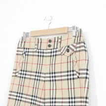 美品 BURBERRY BLUE LABEL バーバリーブルーレーベル ノバチェック柄 ストレッチ ショートパンツ ショーツ 38 ベージュ ◆_画像3