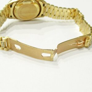 美品 ROLEX ロレックス オイスターパーペチュアル 自動巻き 腕時計 K18YG 750 アフターダイヤ ref.67198 ゴールド ◆の画像4