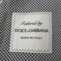 新品同様 DOLCE&GABBANA ドルチェ&ガッバーナ リネン100％ ダブルブレスト テーラードジャケット 52サイズ レッド_画像6