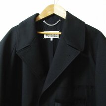 美品 21AW Maison Margiela 10 メゾンマルジェラ Memory of ツイル シングルブレストコート S50AH0104 サイズ50 ブラック ◆_画像4