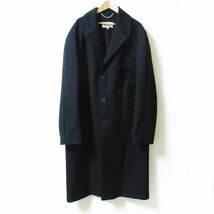 美品 21AW Maison Margiela 10 メゾンマルジェラ Memory of ツイル シングルブレストコート S50AH0104 サイズ50 ブラック ◆_画像1