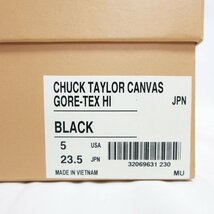 美品 CONVERSE コンバース ADDICT アディクト GORE-TEX チャックテイラー キャンバス スニーカー 23.5cm ブラック ◆_画像10