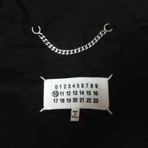 美品 21AW Maison Margiela 10 メゾンマルジェラ Memory of ツイル シングルブレストコート S50AH0104 サイズ50 ブラック ◆_画像3