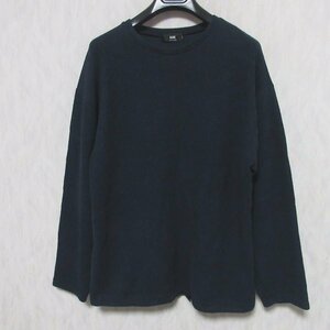 美品 HARE ハレ 長袖 オーバーサイズ カットソー HA020536SZ S ネイビー ◆