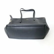 美品 FURLA フルラ ロゴ シボレザー セミショルダー ハンドバッグ トートバッグ ブラック 401 ◆_画像5