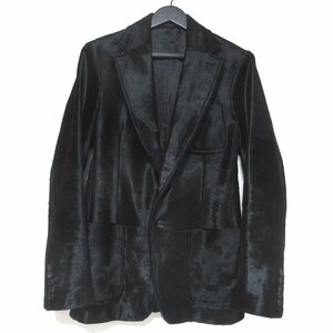  прекрасный товар GUCCI Gucci Tom Ford период - lako шланг волосы кожа 2B одиночный tailored jacket черный 