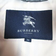 美品 BURBERRY LONDON バーバリーロンドン ライナー付き 裏地ノバチェック シングル トレンチコート サイズ38 グレー ◆_画像3