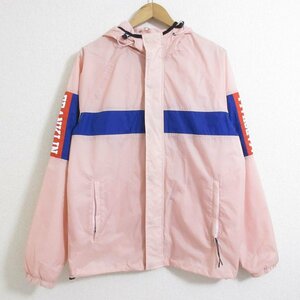  beautiful goods FRANKLIN&MARSHALL Frank Lynn Marshall Logo print nylon Parker light weight jacket M pink 