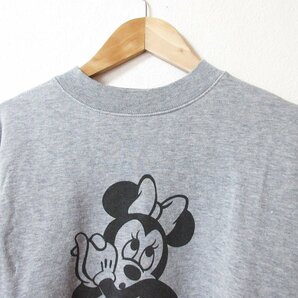 美品 23AW RH Vintage×Disney ロンハーマンヴィンテージ Minnie Sweat Shirt プリント スウェット トレーナー オーバーサイズ S グレー ◆の画像4