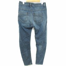 美品 DIESEL ディーゼル FAYZA-NE ジョグジーンズ ダメージ加工 立体裁断 ストレッチ デニムパンツ W25 インディゴブルー_画像2