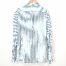 美品 20SS POLO RALPH LAUREN ポロラルフローレン ストライプ柄 リネン100％ 長袖 シャツ M マルチカラー_画像2