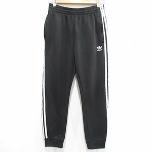 美品 adidas アディダスオリジナルス 3ストライプ トラックパンツ イージーパンツ CW1275 L ブラック