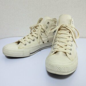 美品 CONVERSE コンバース ×MHL. コラボ ALL STAR 100 HI オールスター キャンバス ハイカット スニーカー 1CL733 26.5cm ホワイト ◆