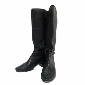  beautiful goods repetto Repetto leather long jodhpur boots jockey boots 38 24cm corresponding black *