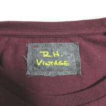 美品 22AW R.H. VINTAGE ロンハーマン 半袖 クルーネック カットソー Tシャツ S エンジ ◆_画像4