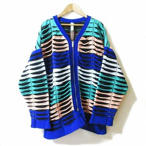 美品 CFCL シーエフシーエル FACADE LUCENT BLOUSON ジップアップ ブルゾン ジャケット ユニセックス サイズ1 マルチカラー ◆