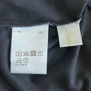 未使用 23AW GRACE CONTINENTAL グレースコンチネンタル 長袖 刺繍 ハイネックロングTシャツ カットソー 36 ブラック ◆の画像5