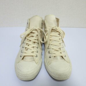 美品 CONVERSE コンバース ×MHL. コラボ ALL STAR 100 HI オールスター キャンバス ハイカット スニーカー 1CL733 26.5cm ホワイト ◆の画像5