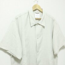 美品 FREAK'S STORE フリークスストア 半袖シャツ×イージーワイドパンツ セットアップ M ライトベージュ 044 ◆_画像4