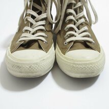 美品 CONVERSE×MHL コンバース マーガレットハウエル オールスター ハイカット スニーカー 23.5cm オリーブ ◆_画像4