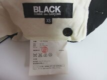 美品 BLACK COMME des GARCONS ブラックコムデギャルソン ウール100％ センタープレス ショーツ ショートパンツ 1C-P006 XS ブラック ◆_画像4