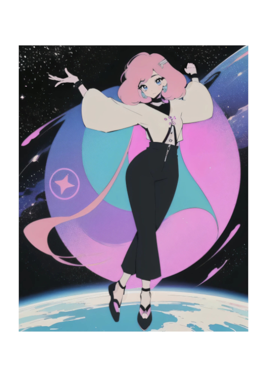 § ART DESING § POP FASHION MODEL 아티스트 팝 모델 Kawaii Anime Art 마녀 소녀 만화 동인 OP-090, 삽화, 그림, 다른 사람