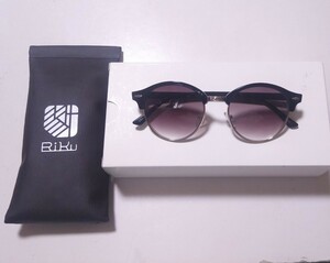 リク Riku ウインズ 度付き サングラス 眼鏡 メガネ ブラック DB2-1 度数 −0.75
