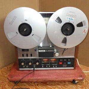 TEAC A3300S-2T 1974 year buy power cord / capstan belt attaching [ tape / reel less ] ( Teac open reel deck ) simple operation verification present condition .