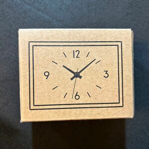 駅の時計 ミニ　アナログ 白 MUJI 置時計　未使用品