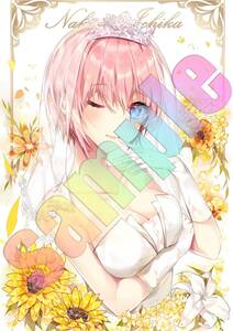 ▲五等分の花嫁▲美女ポスター A4サイズ 光沢紙 美少女 イラスト コスプレ グラビア 同人 アニメ 美乳 NGOT0212