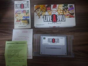 【動作確認済】LIVE A LIVE 箱説・ハガキ付 SFC スーパーファミコン ライブアライブ