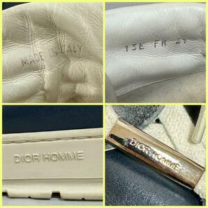 【美品】Dior HOMME DIOR HOMME ディオールオム クリスチャン ディオール Dior ハイカットスニーカー ネイビー 41 26㎝ メンズ 1円の画像10