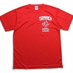 新品 テッドマン TEDMAN 速乾ドライTシャツ 赤XL 吸汗速乾さらさら快適tシャツ メンズt カットソー エフ商会 1100の画像2