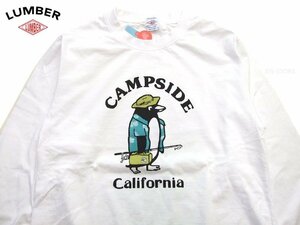 新品 ランバー ロングTシャツ 白L ペンギン LUMBER 釣り フィッシングロンt メンズtシャツ カットソー 232503 新着