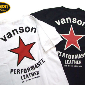 新品 VANSON バンソン Tシャツ 白M ワンスター メンズ半袖t 044 バイカー メンズtシャツ カットソーの画像1