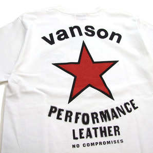 新品 VANSON バンソン Tシャツ 白M ワンスター メンズ半袖t 044 バイカー メンズtシャツ カットソーの画像5