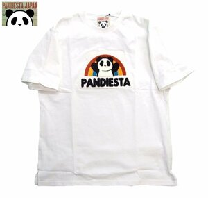 SALE セール 新品 PANDIESTA サガラTシャツ 白L パンディエスタ 熊猫tシャツ メンズtシャツ カットソー