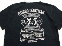 新品 ダルチザン Tシャツ 黒XL 45周年記念 日本製 メンズtシャツ STUDIO D' ARTISAN カットソー 095 新着_画像6