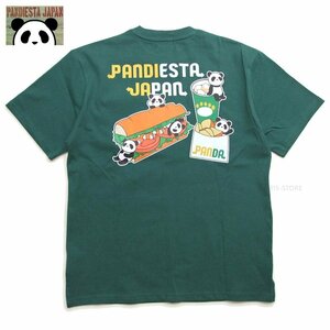 新品 パンディエスタ ポケットTシャツ 緑XXL 3l 2xl フレッシュサンド パンダ半袖t メンズTシャツ カットソー PANDIESTA 554354 新着