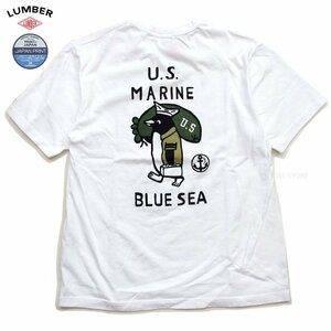 新品 ランバー Tシャツ 白L ペンギンさん LUMBER tシャツ メンズレディースt 男女兼用 カットソー 241516