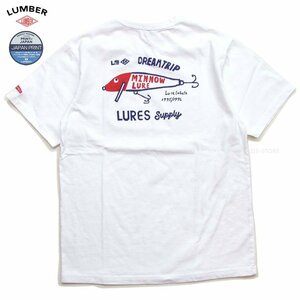 新品 ランバー Tシャツ 白L ミノールアー フィッシング LUMBER 釣りtシャツ メンズレディースt 男女兼用 カットソー 241249